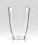 Vector empty realistic drinking glass