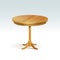 Vector Empty Round Wood Table