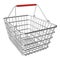 Vector empty shopping basket