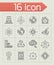 Vector Energetics icon set