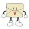 Vector of envelope cartoon