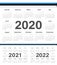 Vector Estonian circle calendars 2020, 2021, 2022