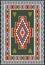 Vector ethnic background of ornated carpet .