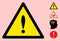 Vector Exclamation Warning Triangle Sign Icon