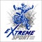Vector eXtreme sport - moto emblem