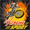 Vector eXtreme sport - moto emblem