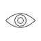 Vector Eye icon isolated