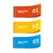 Vector fabric clothing labels option banner