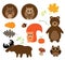 Vector Fall Animals