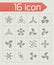 Vector Fans and propellers icon set