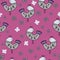 Vector fantasy whimsical birds on seamless pattern design.