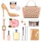 Vector Fashion Accessories Set 2