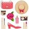 Vector Fashion Accessories Set 4