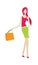 Vector fashion female shopping 3