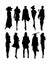 Vector Fashion Model Silhouettes.