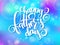 Vector father`s day greetings card with hand lettering - happy father`s day - on blur background