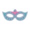 Vector female carnival mask with sequins