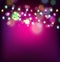 Vector festive background of luminous garlands of light bulbs