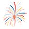 Vector firework on white background