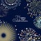 Vector fireworks background illustration with place for text