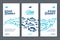 Vector fish vertical banners or flyers