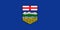 Vector flag of Alberta province Canada.Calgary, Edmonton