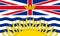 Vector flag of British Columbia Canada. Vancouver