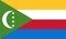 Vector flag of Comoros. Proportion 3:5. Comorian national flag. Union of the Comoros.