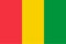 Vector flag of Guinea. Proportion 2:3. Guinean national flag. Republic of Guinea.