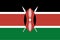 Vector flag of Kenya. Proportion 2:3. Kenyan national flag. Republic of Kenya.