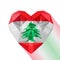 Vector flag of the Lebanese Republic.