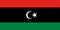 Vector flag of Libya. Proportion 1:2. Libyan national flag. State of Libya.
