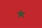 Vector flag of Morocco. Proportion 2:3. Moroccan national flag. Kingdom of Morocco.