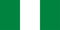 Vector flag of Nigeria. Proportion 1:2. Nigerian national flag. Federal Republic of Nigeria.