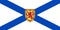 Vector flag of Nova Scotia province Canada. Halifax, Cape Breton