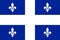 Vector flag of Quebec province Canada.Calgary, Edmonton