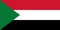 Vector flag of Sudan. Proportion 1:2. Sudanese national flag. Republic of the Sudan.