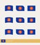 Vector flags of ASEAN, collection of ASEAN flags