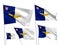 Vector flags of Azores