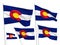 Vector flags of Colorado state