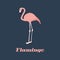 Vector flamingo pink