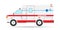 Vector flat ambulance vehicle illustration car emergency auto icon