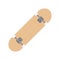 Vector flat cartoon colored skateboard