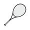 Vector flat cartoon colored tennis racket