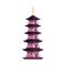 Vector flat cartoon japan pagoda icon