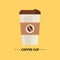 Vector flat Coffee cup icon