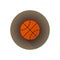 Vector flat color basketball ball