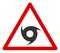 Vector Flat Cyclone Warning Icon