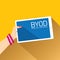 Vector flat design concept of BYOD