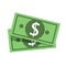 Vector Flat Design Dollar money cash icon, cash register, money payment, dollar sign, currency